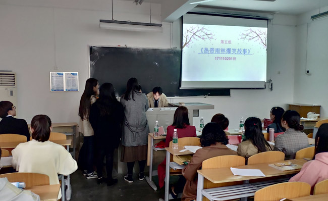 我校万象城体育awcsport举办第五届日语配音大赛